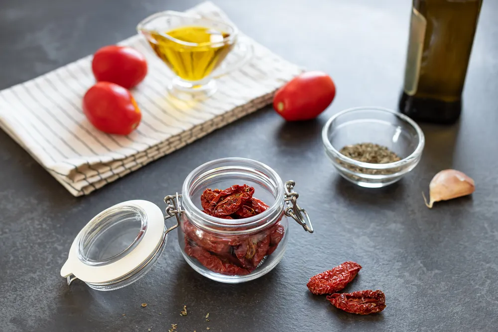 tomates secos para pasta sándwich