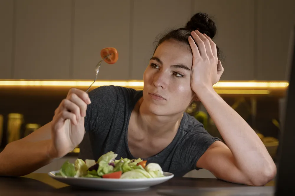 comer bajo estrés