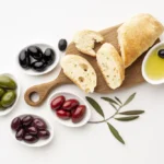 Productos alimenticios de la dieta mediterránea.