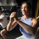 la mujer se motivó exitosamente a hacer ejercicio