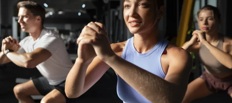 la mujer se motivó exitosamente a hacer ejercicio